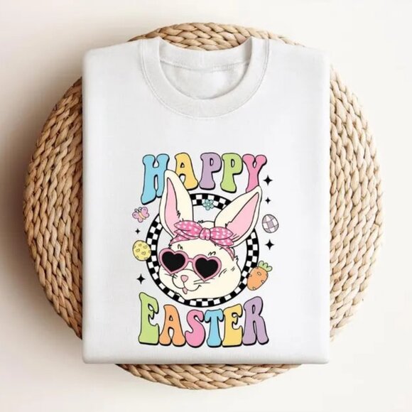 Tops - Funny Easter Bunny Shirt, Graphic Spring Tee, Easter Day Gift